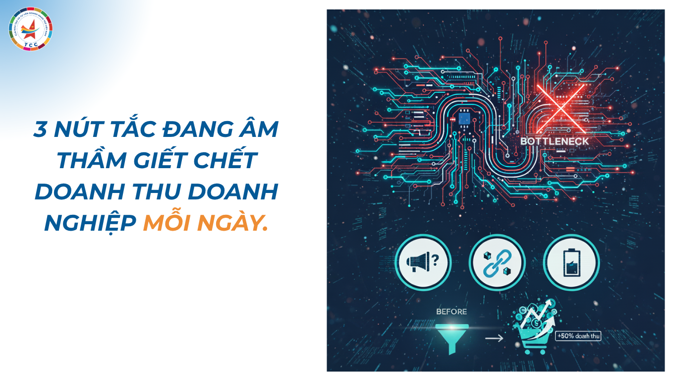 3 NÚT TẮC ĐANG ÂM THẦM GIẾT CHẾT DOANH THU DOANH NGHIỆP MỖI NGÀY.