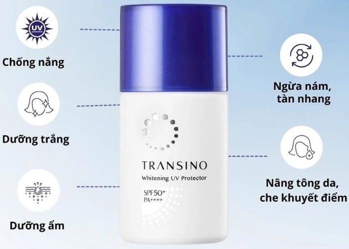 Kem chống nắng Transino Whitening UV SPF50+