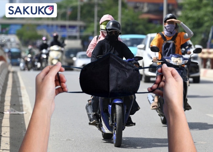 Sự thật về việc đeo khẩu trang màu đen có bắt nắng không