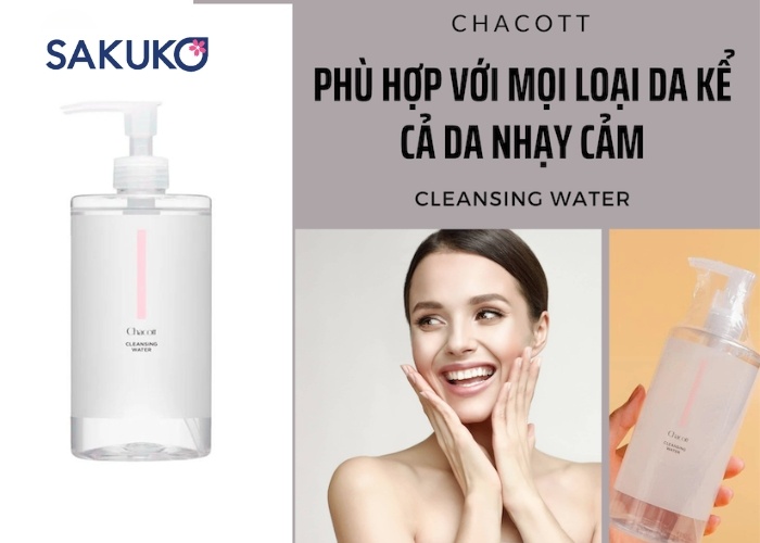 Nước tẩy trang Chacott dành cho da gì?