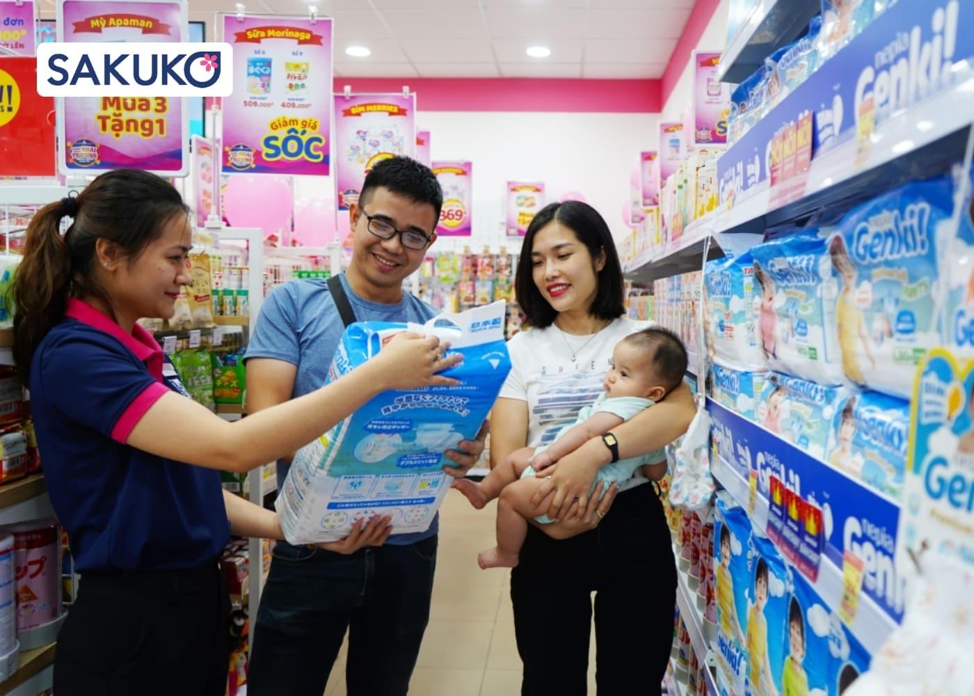 Tại sao mẹ nên chọn mua bỉm, tã Nhật cho bé tại Sakuko Japanese Store?