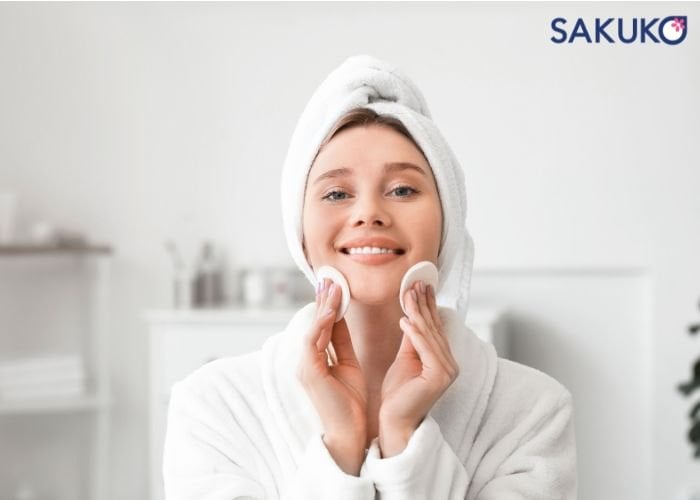 Tẩy trang da mặt sạch sẽ