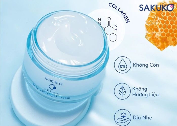 Senka Gel Dưỡng Cấp Ẩm Chuyên Sâu Deep Moist Gel Cream