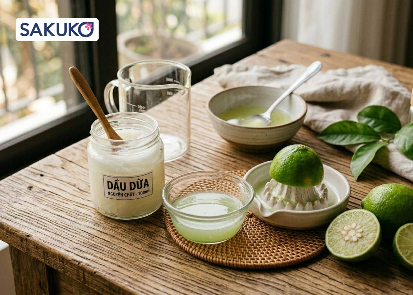 cách làm trắng da mặt bằng dầu dừa siêu dễ Cách làm trắng da mặt bằng dầu dừa và nước cốt chanh