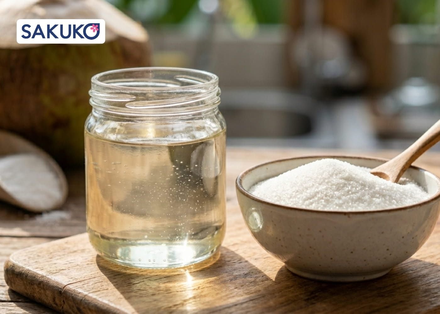 cách làm trắng da mặt bằng dầu dừa siêu dễ Làm trắng da bằng cách tẩy tế bào chết tự nhiên bằng dầu dừa và đường