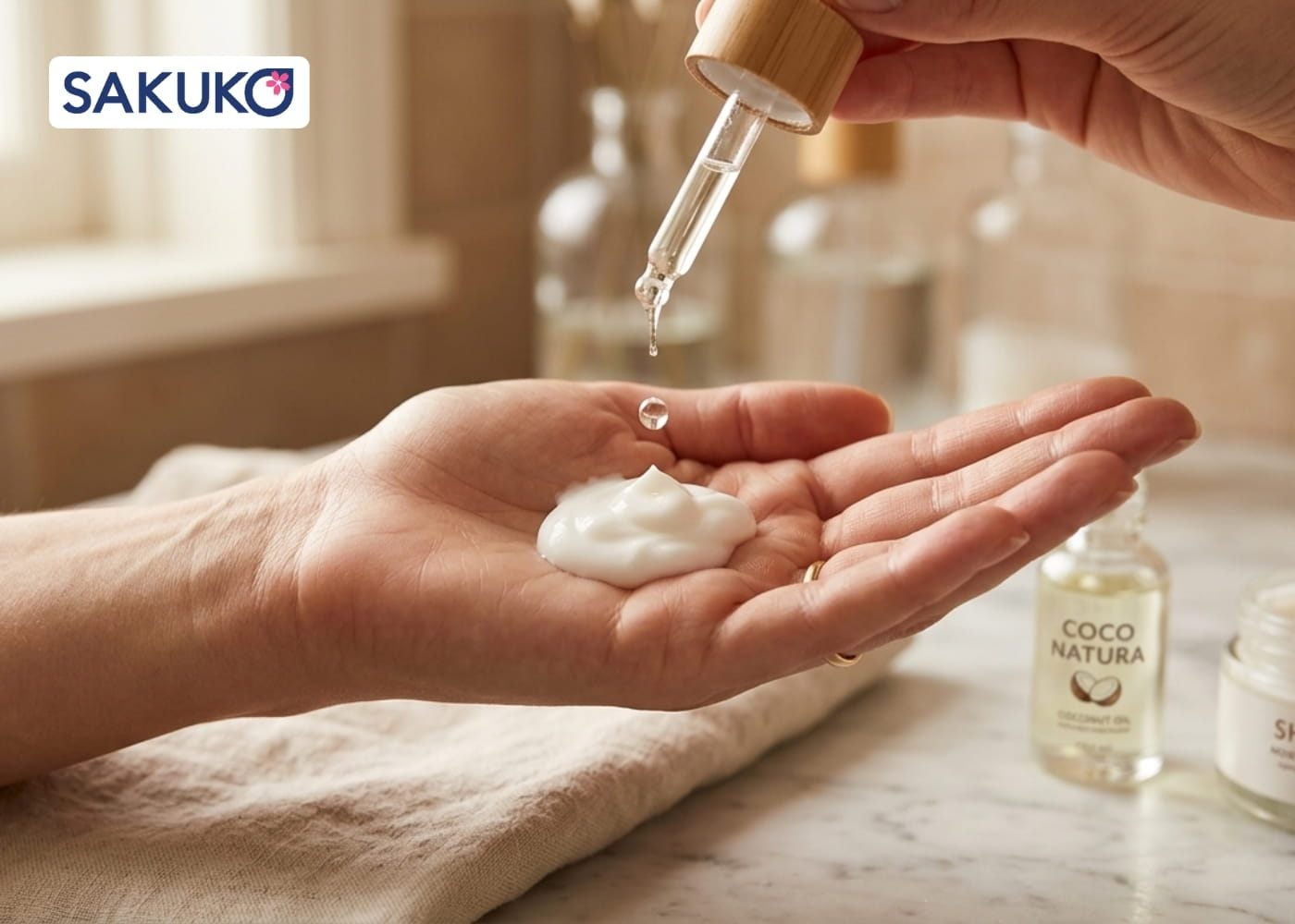 Cách làm trắng da mặt bằng dầu dừa 