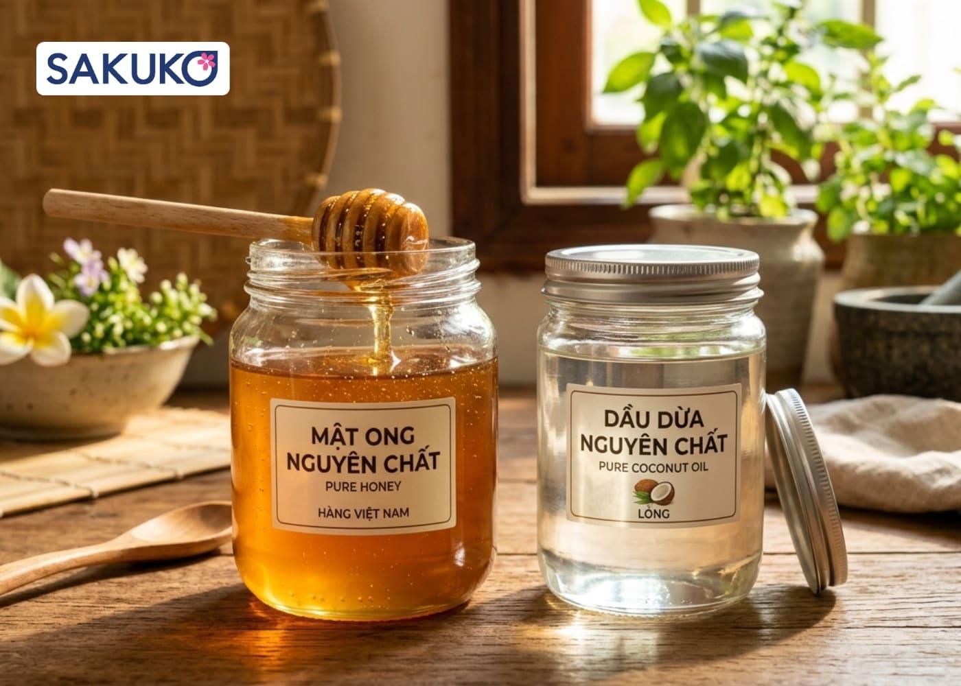 cách làm trắng da mặt bằng dầu dừa siêu dễ Chống thâm mụn, làm sáng da&nbsp;với hỗn hợp&nbsp;dầu dừa và mật ong