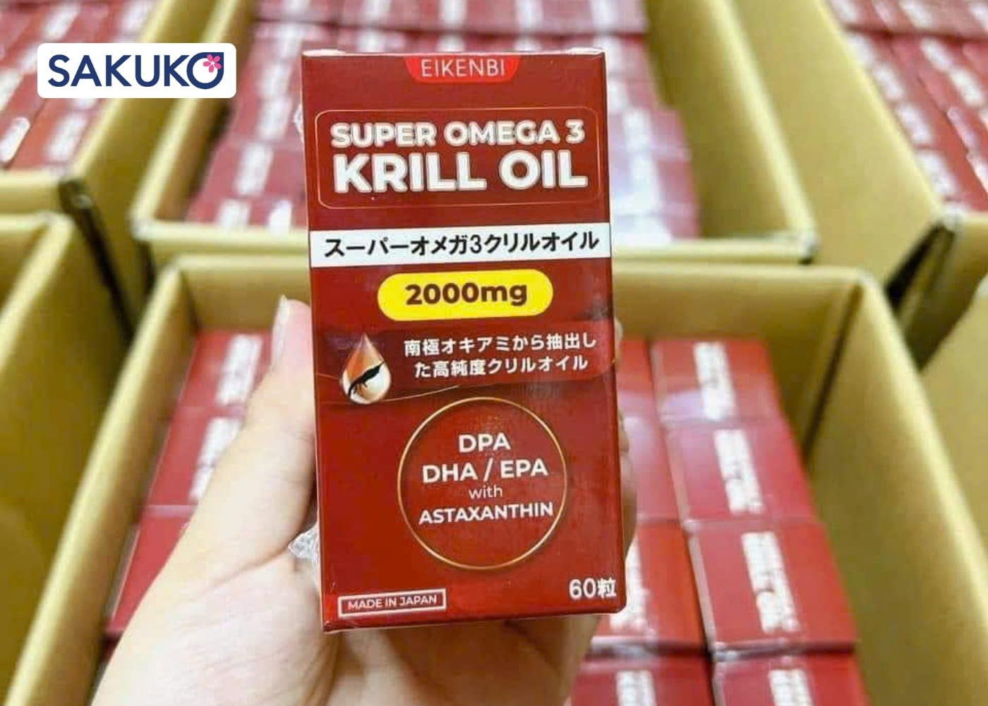 Cách uống dầu cá Omega 3 của Nhật&nbsp;Eikenbi Omega 3 2000mg