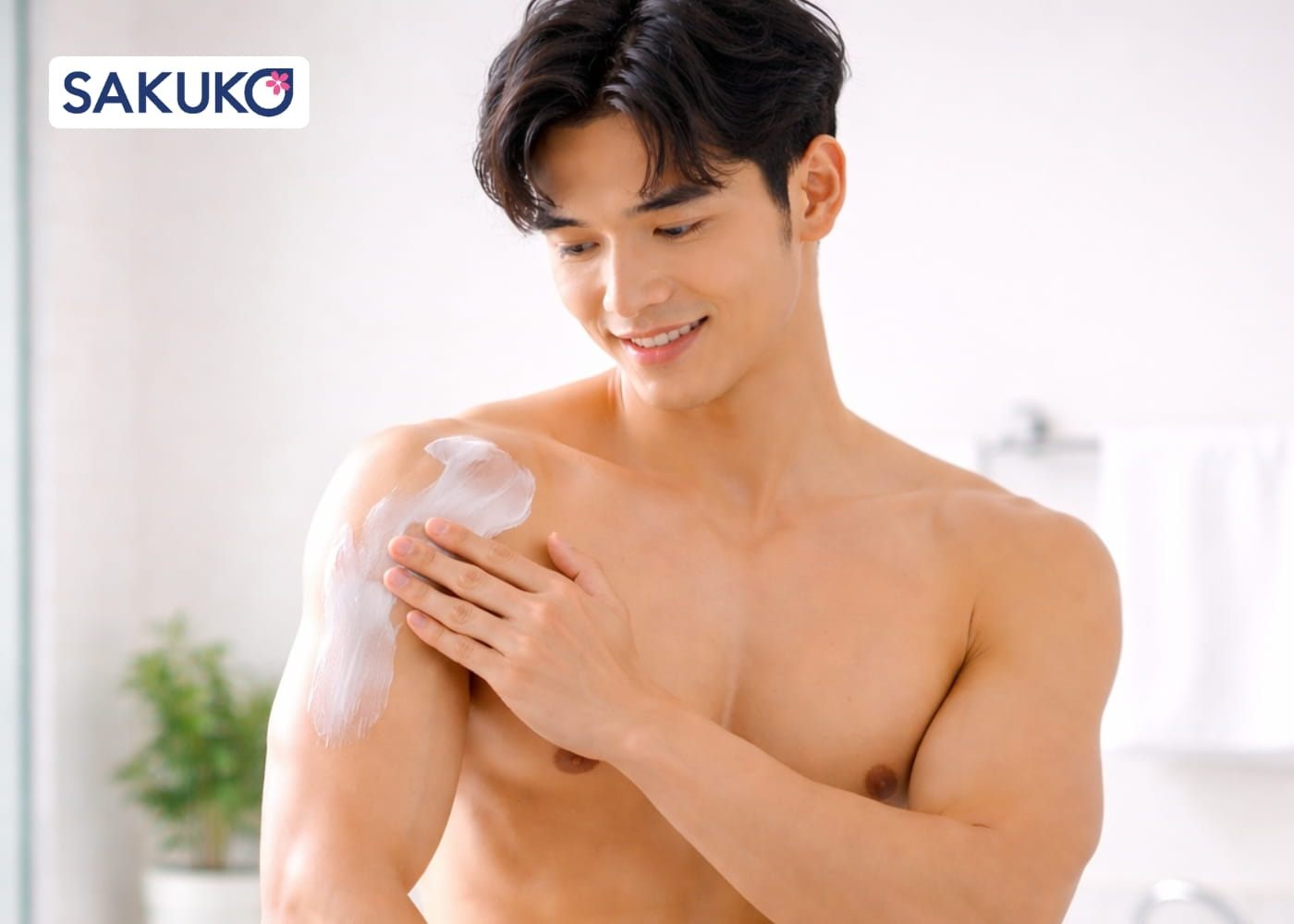 bước chăm sóc da cơ thể cho Nam giới siêu đơn giản chống nắng cơ thể