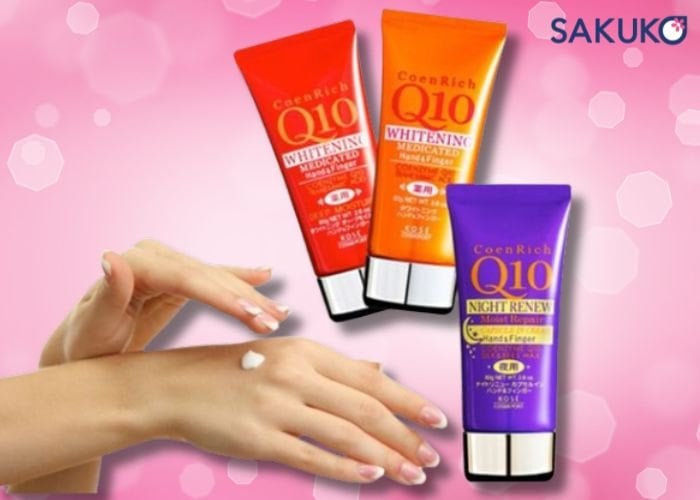 Kết cấu kem dưỡng tay Q10 của Nhật
