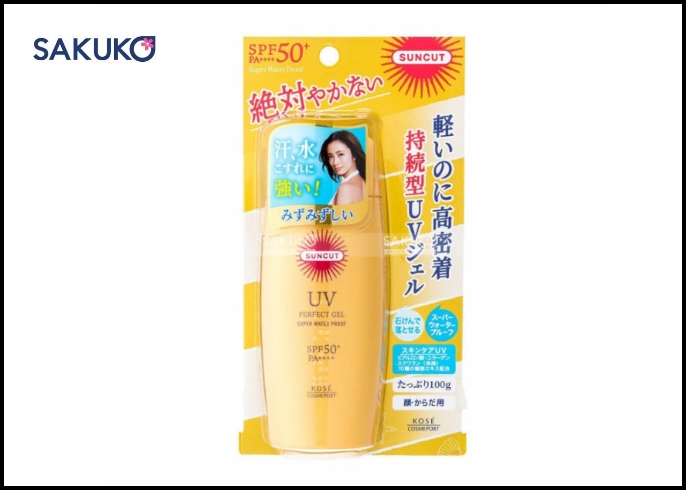 KOSE- Gel CN Suncut siêu chống thấm nước SPF50+ PA++++ (100g): Lớp chắn “tàng hình” cho người vận động ngoài trời