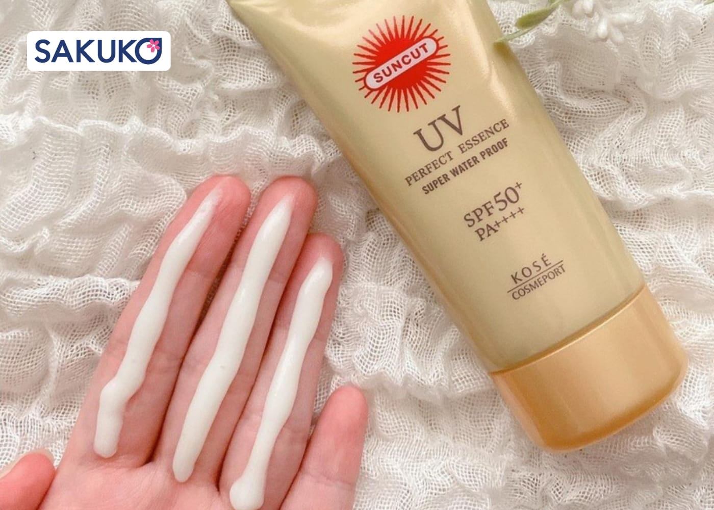 Essence chống nắng Kose Suncut siêu chống thấm nước (60g):&nbsp;