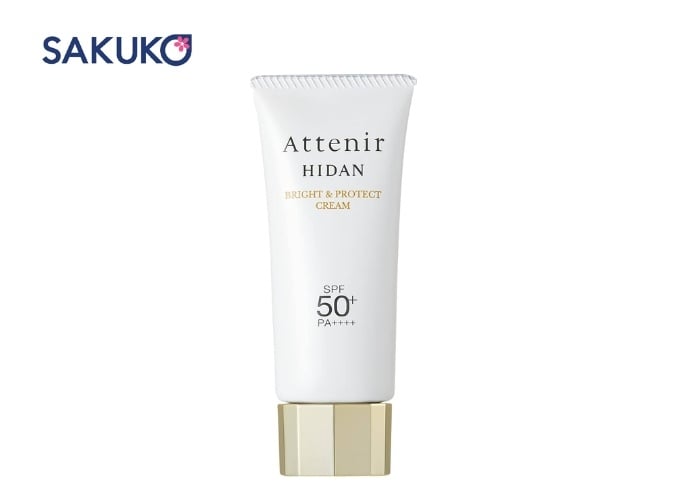 Kem chống nắng Attenir Hidan UV50 Bright & Protect Cream Nhật Bản UV 50