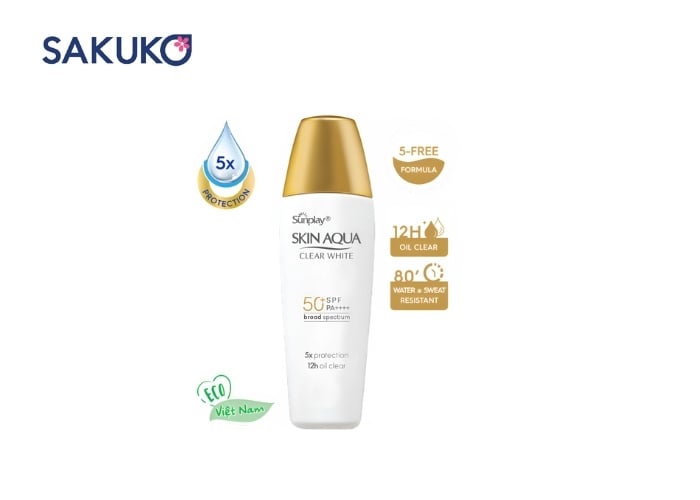 Kem chống nắng UV 50 Skin Aqua UV Moisture Milk SPF50+ PA++++