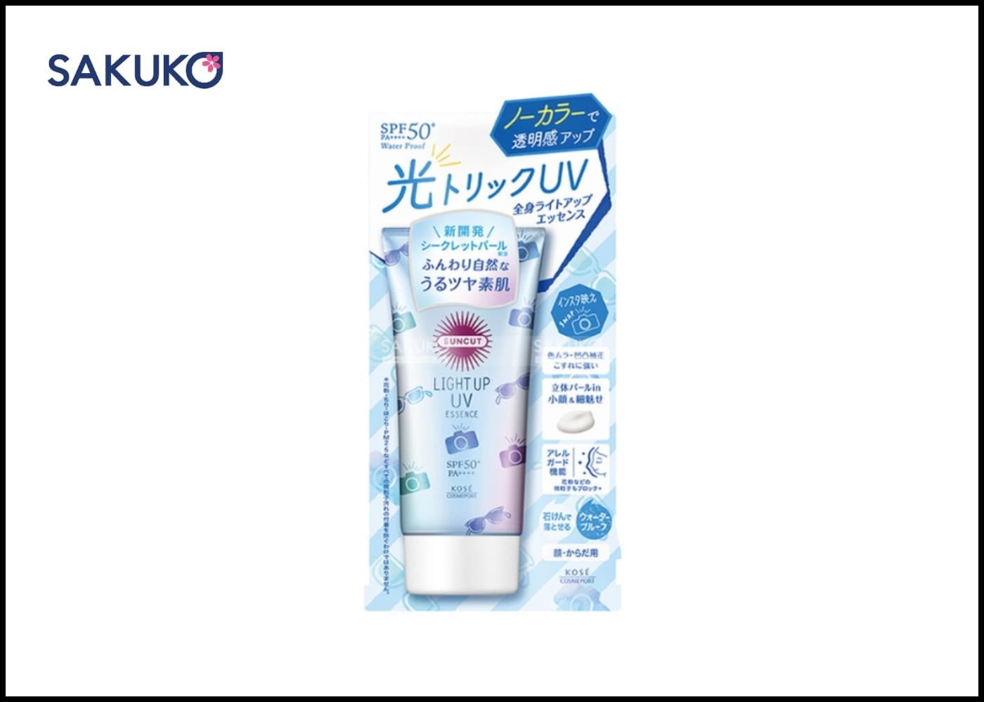 Kem chống nắng Whitening Sun Cream Kose Essence CN Suncut: Hiệu ứng 