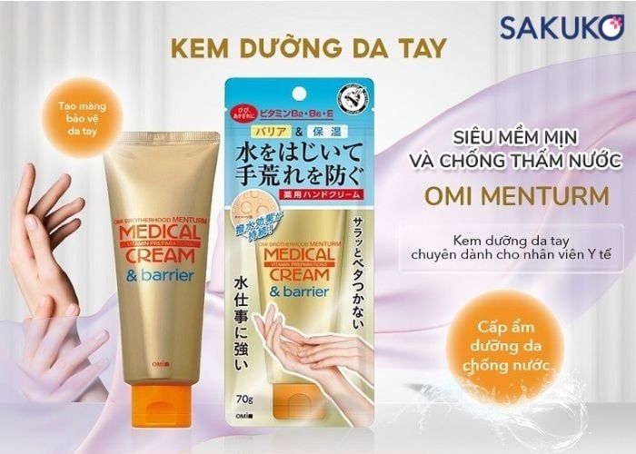 Kem dưỡng tay Omi Brotherhood chống thấm nước 70g