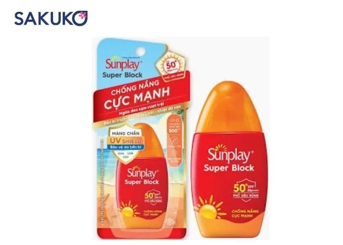 Sunplay Super Block là dòng kem chống nắng phù hợp cho các hoạt động ngoài trời