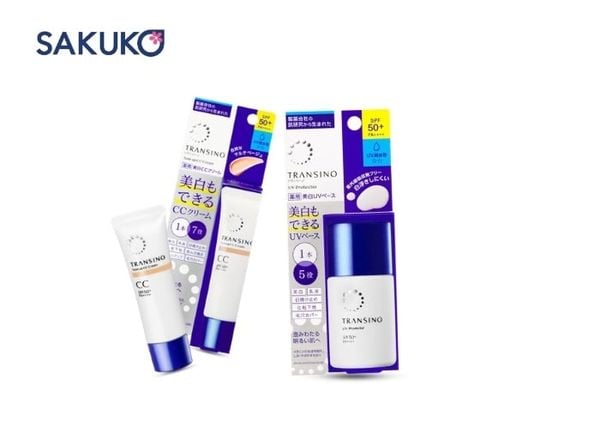 Kem chống nắng Transino có mấy loại?