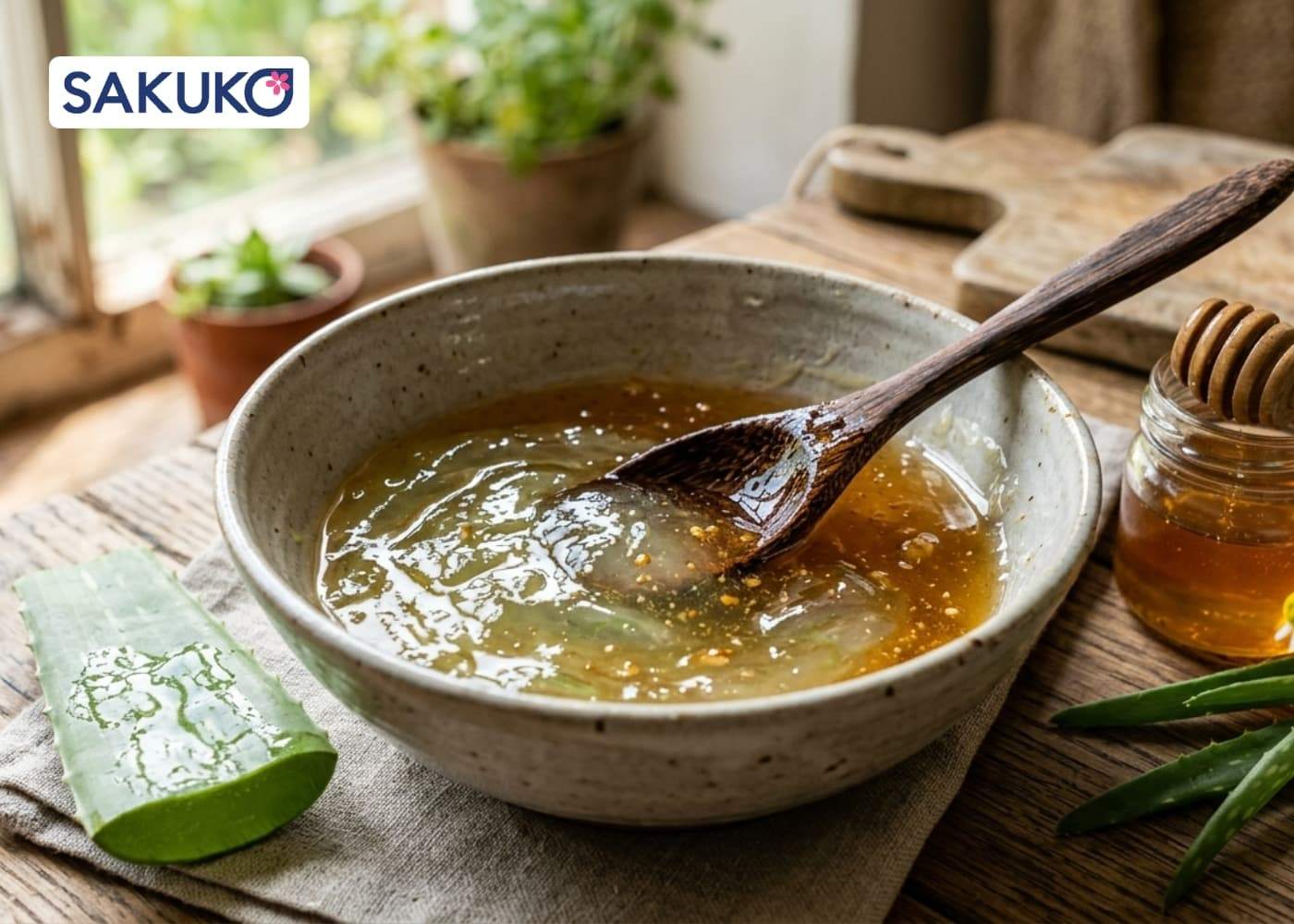 Mặt nạ gel Nha đam & Mật ong cho làn da mọng nước, trẻ trung