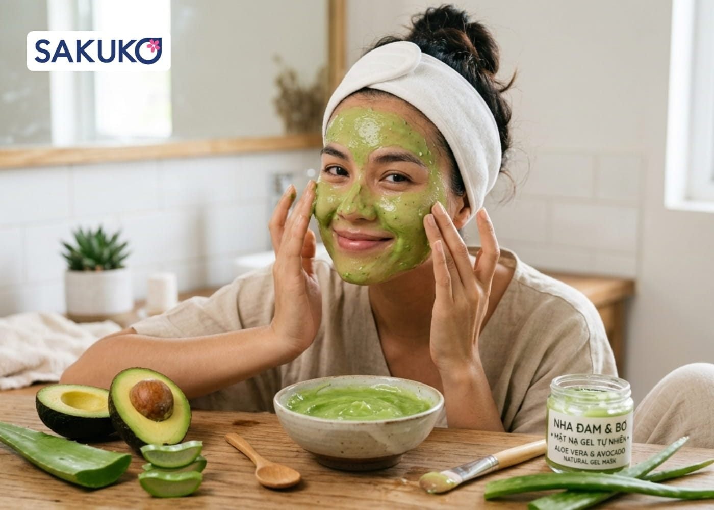 Mặt nạ gel Nha đam & Bơ: Nuôi dưỡng và trẻ hóa làn da