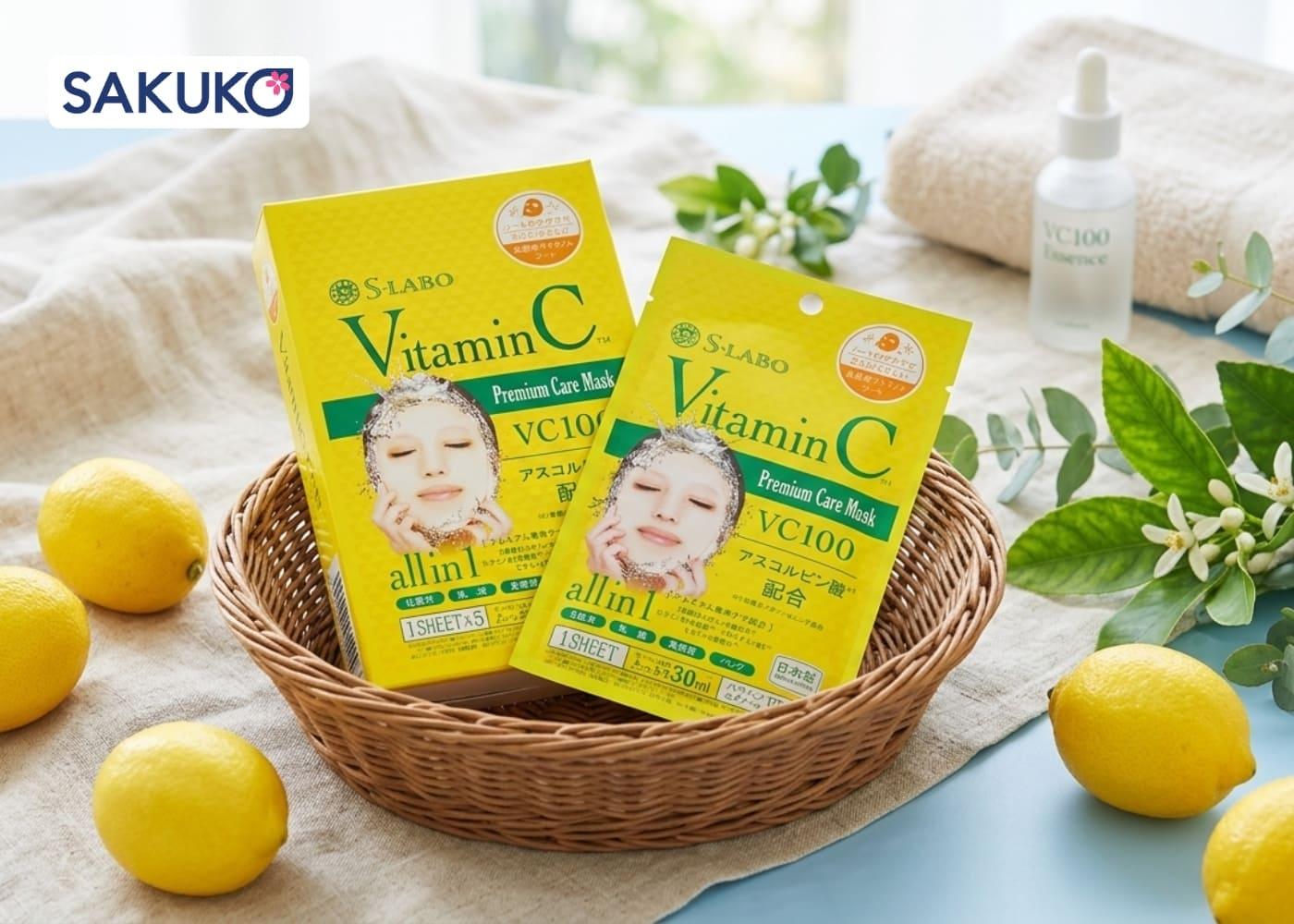 S-LABO - Hộp mặt nạ tinh chất Vitamin C (5 miếng):&nbsp;