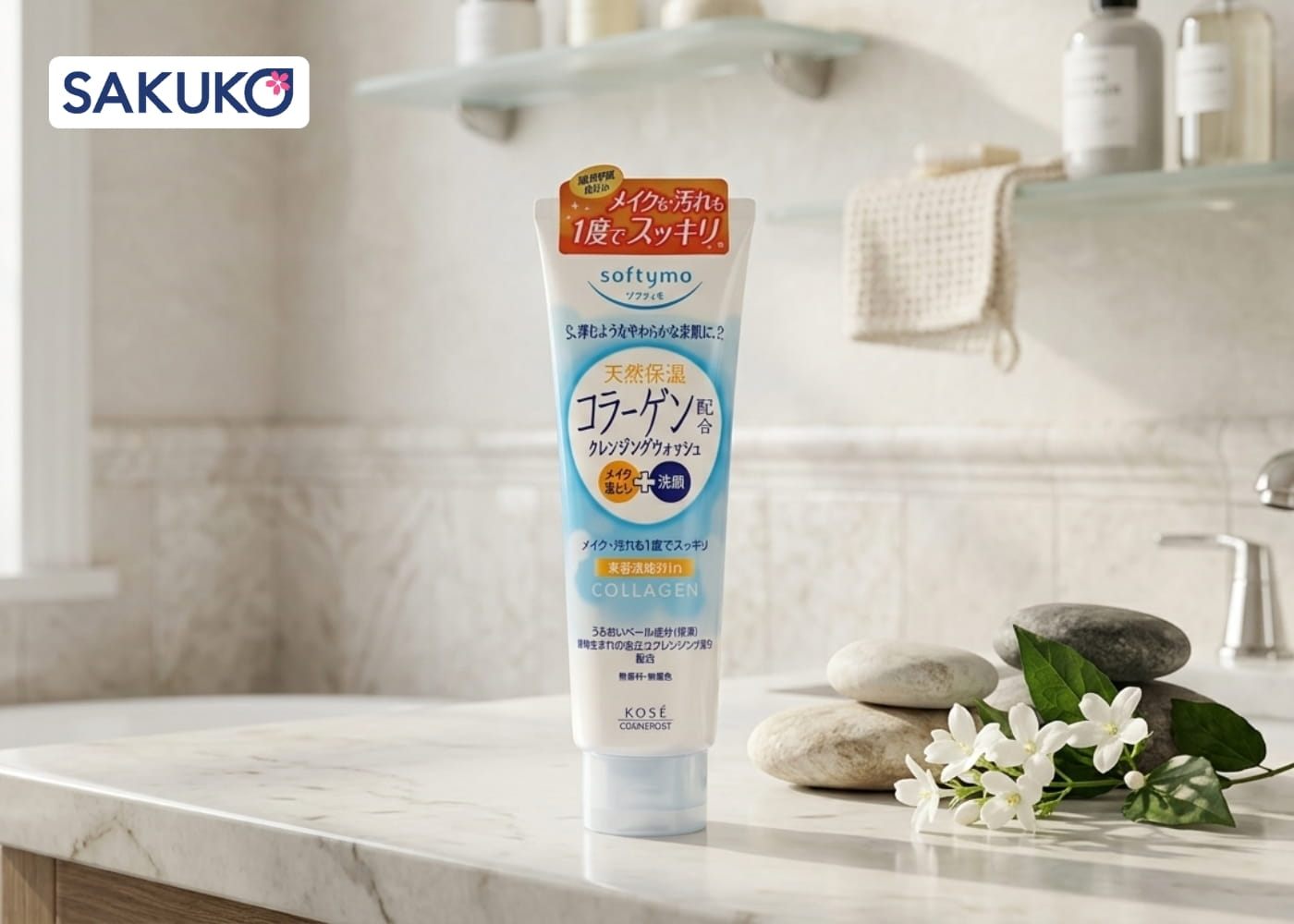Sữa rửa mặt Kose Softymo Collagen (190g)