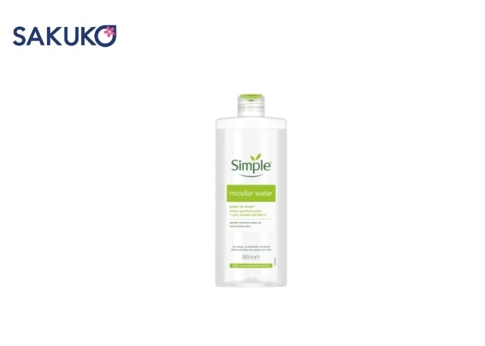 Nước tẩy trang da khô Simple Kind To Skin Micellar Cleansing Water