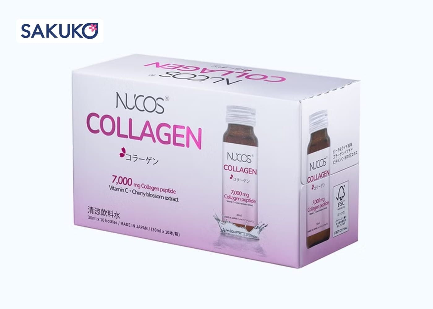 Thực phẩm chức năng đẹp da nước uống Collagen&nbsp;NUCOS cho làn da căng bóng,&nbsp;sáng mịn