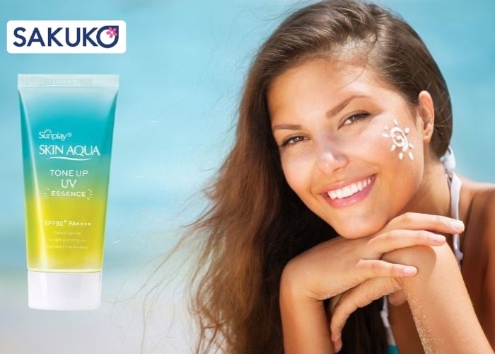 Bí quyết khi sử dụng kem chống nắng Skin Aqua màu xanh