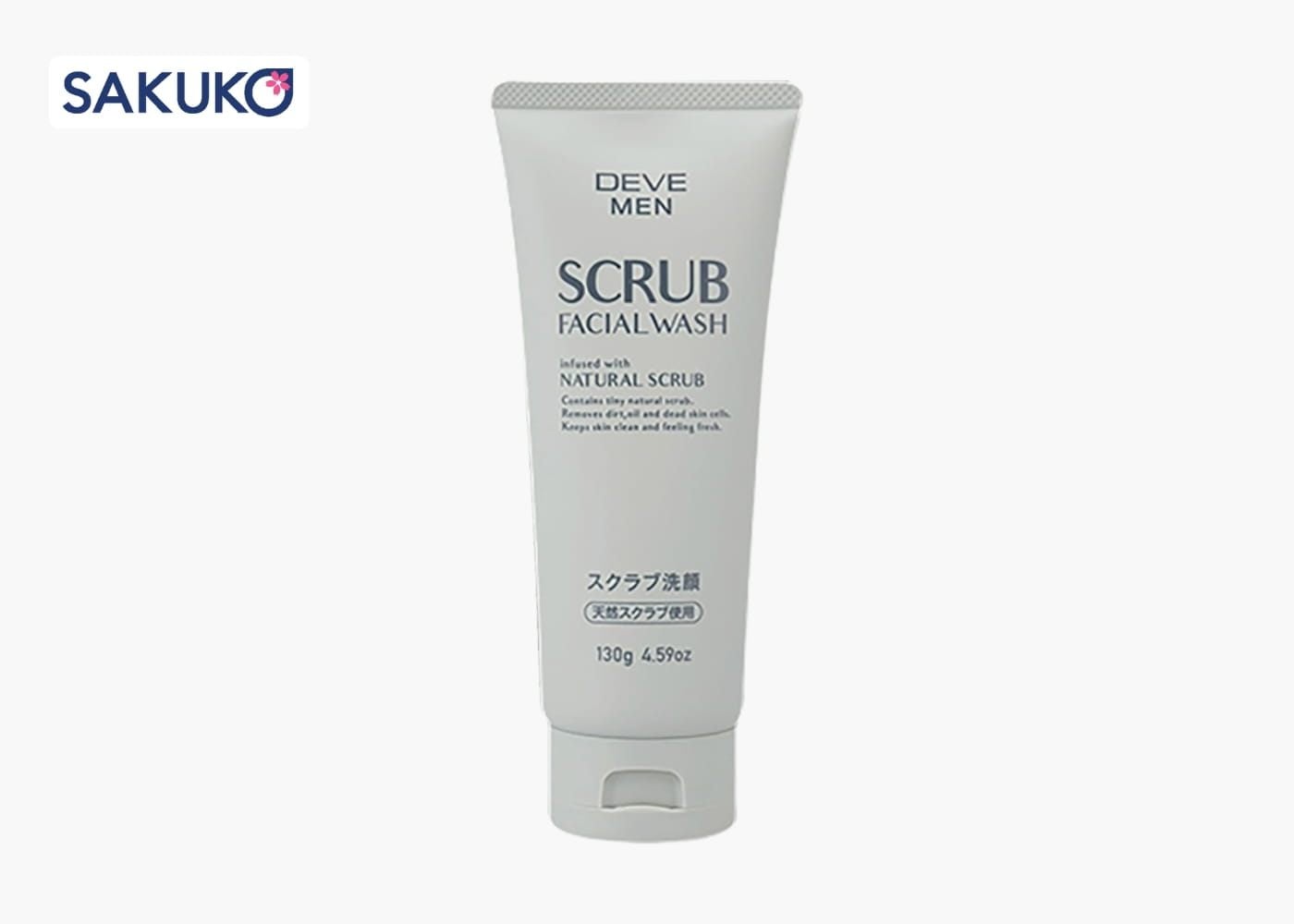 skincare nam giới Sữa rửa mặt Deveman kèm hạt tẩy da chết:&nbsp;Giải pháp kết hợp tẩy da chết tiện lợi