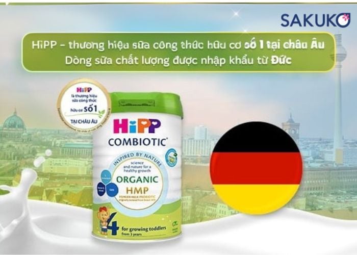 thương hiệu sữa Hipp
