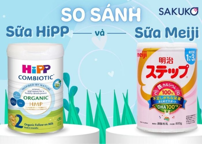 So sánh sữa hipp và meiji: điểm giống và khác nhau