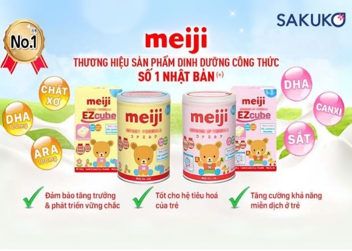 thương hiệu sữa Meiji