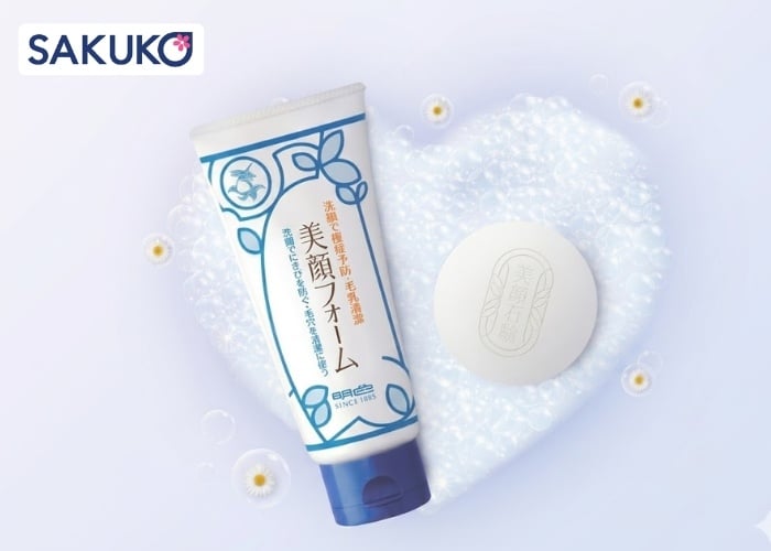 Meishoku Bigan Facial Wash giúp kháng viêm, sạch sâu và hỗ trợ sáng da