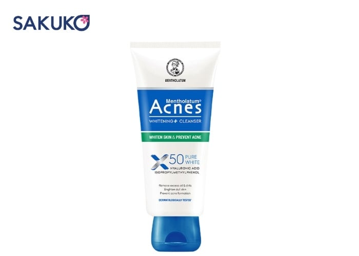 Acnes Pure White giúp dưỡng trắng dịu nhẹ và tái tạo làn da sau mụn