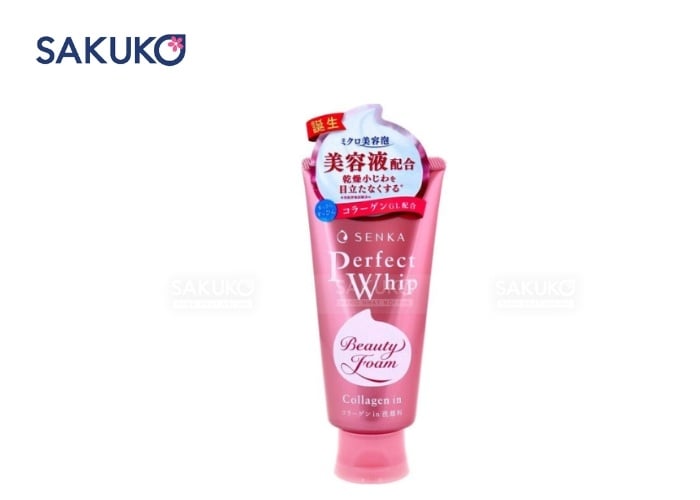 Senka Nhật Bản Perfect Whip Collagen In giúp tăng cường độ đàn hồi cho da