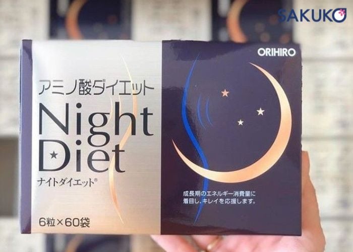 Quà tặng ORIHIRO – Viên giảm cân ban đêm (6 viên x 60 gói)