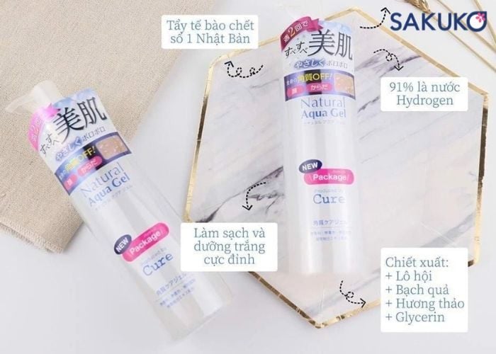 Thông tin về sản phẩm tẩy da chết Cure của Nhật