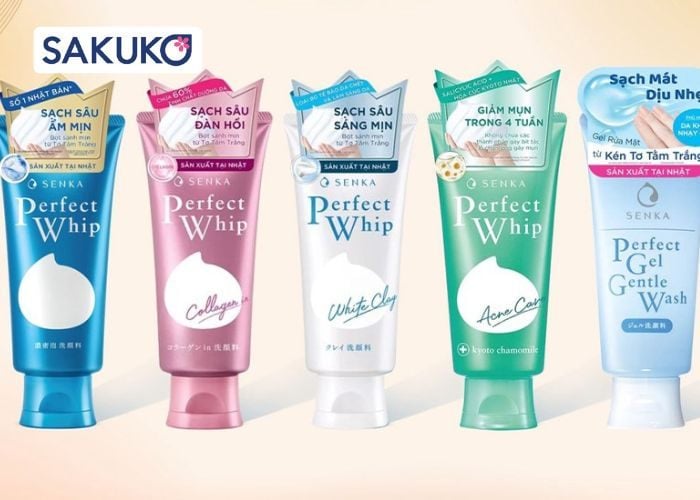 sữa rửa Senka - Nhật Bản