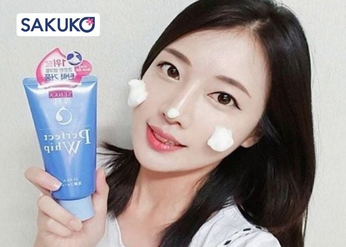 Senka Perfect Whip U - Sữa rửa mặt tạo bọt
