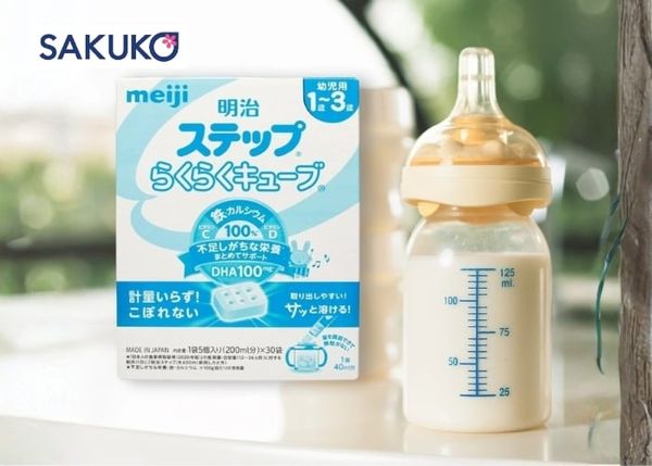 Cách pha sữa Meiji thanh chuẩn Nhật