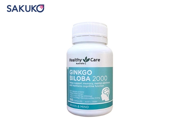 Viên uống Ginkgo Biloba Healthy Care 2000mg