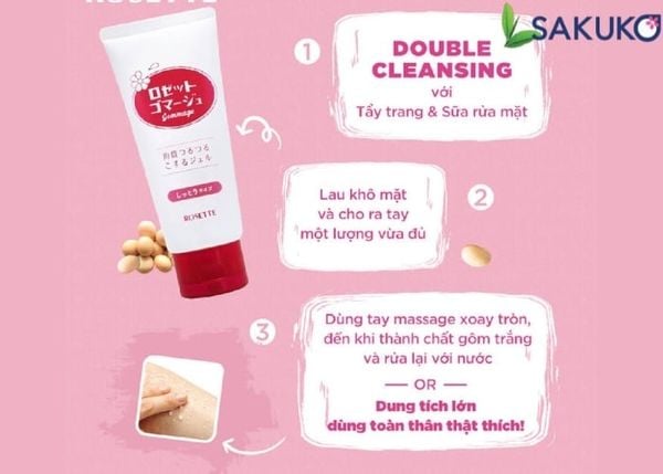 Hướng dẫn sử dụng tẩy tế bào chết Rosette đúng chuẩn hiệu quả