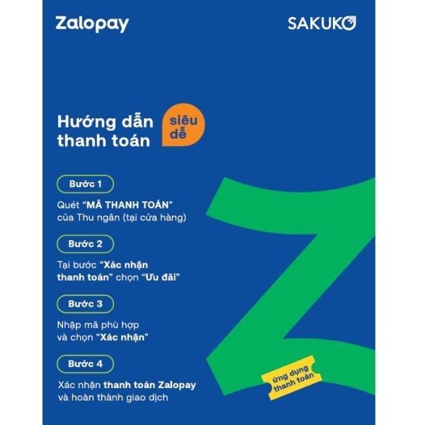 Thanh toán zalopay giảm 25k