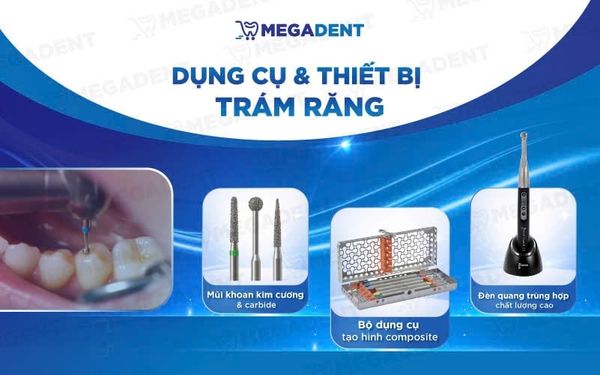 ật liệu và mũi khoan trám xoang Class VI chính hãng tại Megadent