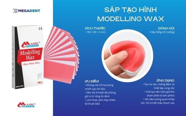 Sáp tạo hình Modelling Wax Regular cho phục hình tháo lắp