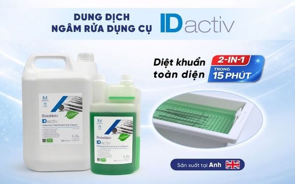 Dung dịch ngâm rửa dụng cụ IDactiv: khử trùng sâu và bảo vệ dụng cụ