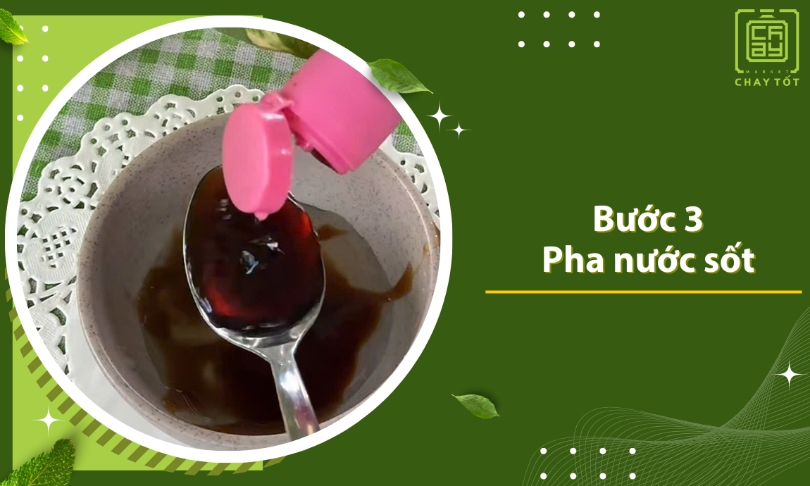 Pha nước sốt cho beefsteak chay