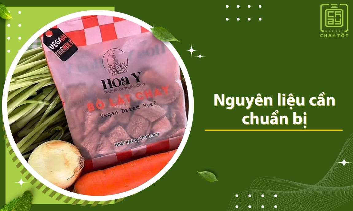 Nguyên liệu cần chuyển bị để làm bò lát xào cải ngọt