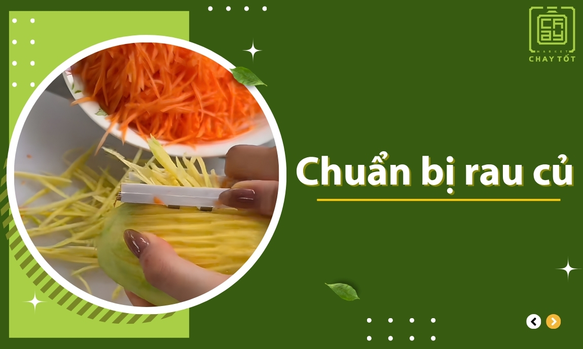 Chuẩn bị rau củ
